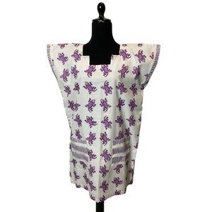 Brooke Wright Lightweight TCU Horned Frog Print Dress Sz Large HARD TO FIND- NWT